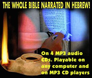 Hebrew Narrated Bible on Audio CD-MP3 box