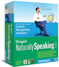 Dragon NaturallySpeaking Preferred 9 box